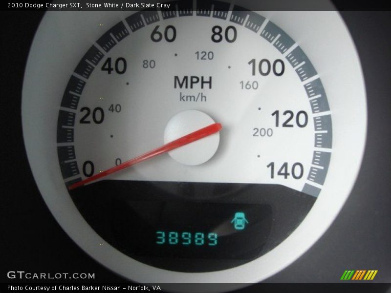 Stone White / Dark Slate Gray 2010 Dodge Charger SXT