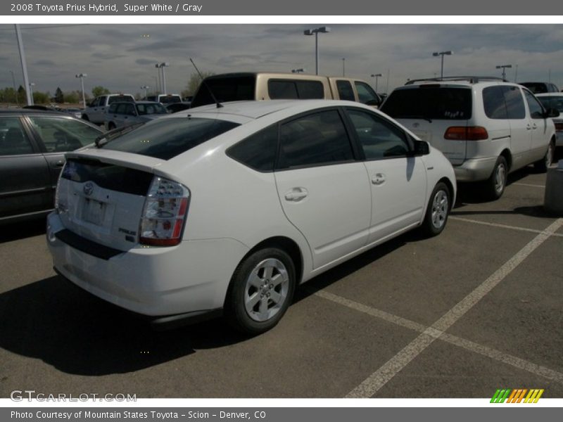 Super White / Gray 2008 Toyota Prius Hybrid