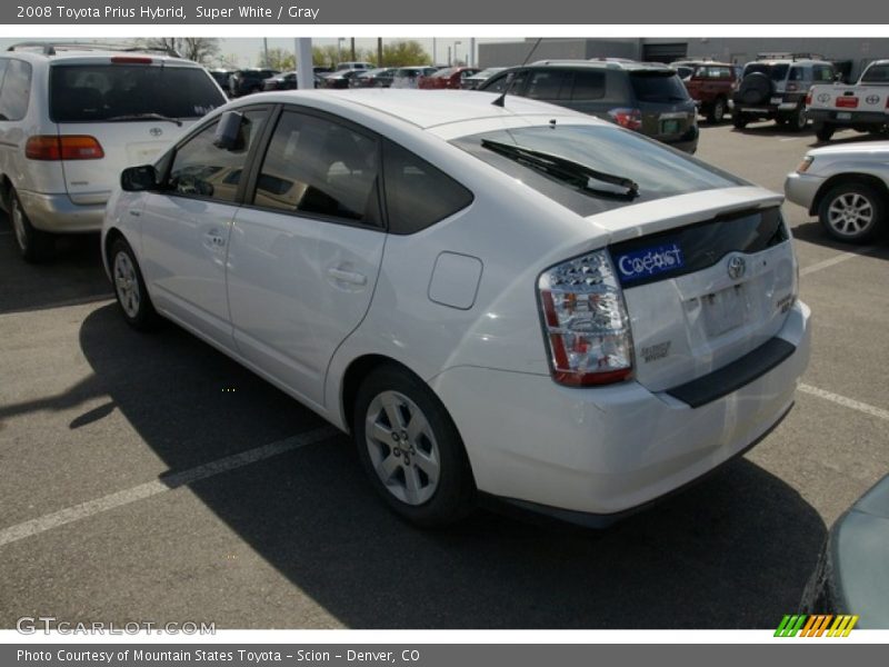 Super White / Gray 2008 Toyota Prius Hybrid