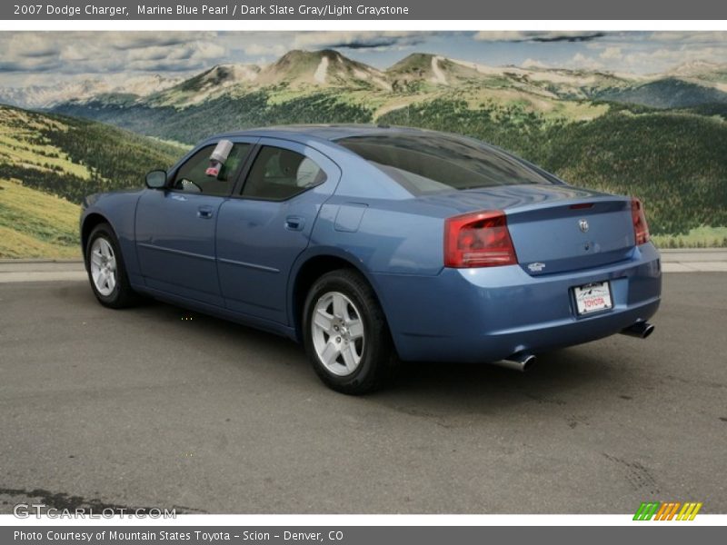 Marine Blue Pearl / Dark Slate Gray/Light Graystone 2007 Dodge Charger