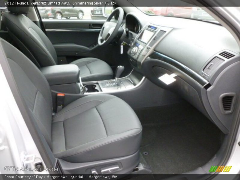 Shimmering Silver / Black 2012 Hyundai Veracruz Limited AWD