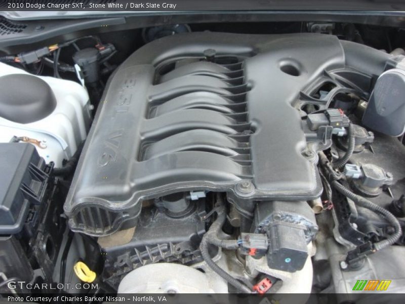 Stone White / Dark Slate Gray 2010 Dodge Charger SXT