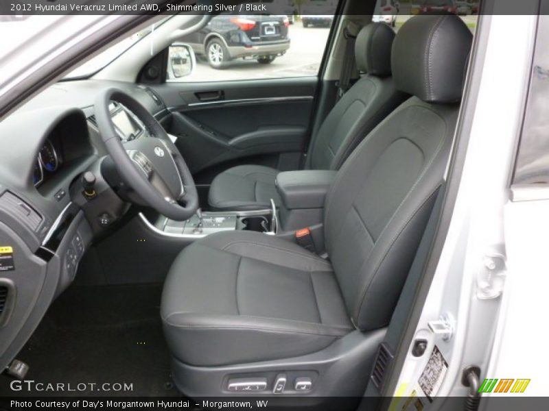 Shimmering Silver / Black 2012 Hyundai Veracruz Limited AWD