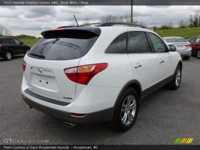 Stone White / Beige 2012 Hyundai Veracruz Limited AWD