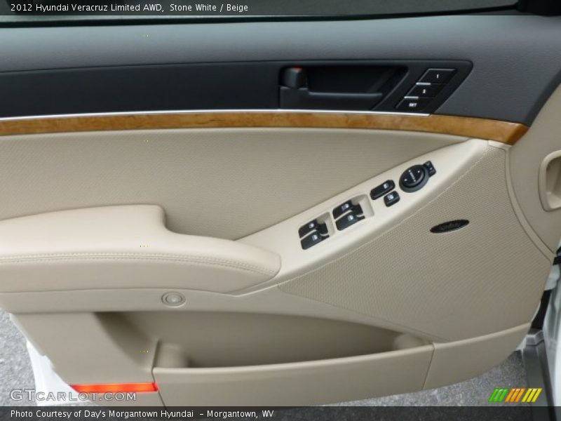Stone White / Beige 2012 Hyundai Veracruz Limited AWD