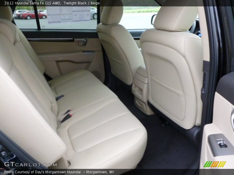 Twilight Black / Beige 2012 Hyundai Santa Fe GLS AWD
