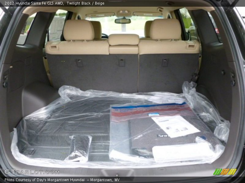 Twilight Black / Beige 2012 Hyundai Santa Fe GLS AWD