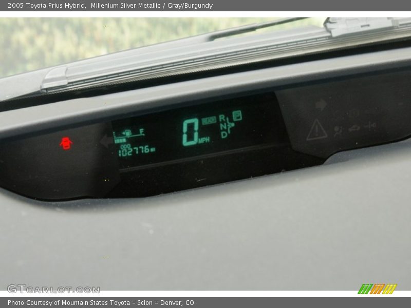 Millenium Silver Metallic / Gray/Burgundy 2005 Toyota Prius Hybrid