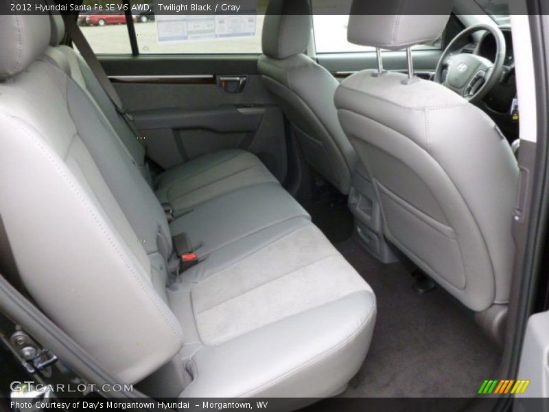 Twilight Black / Gray 2012 Hyundai Santa Fe SE V6 AWD