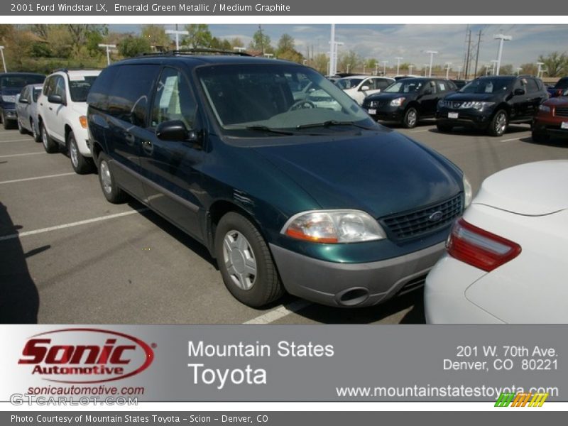 Emerald Green Metallic / Medium Graphite 2001 Ford Windstar LX