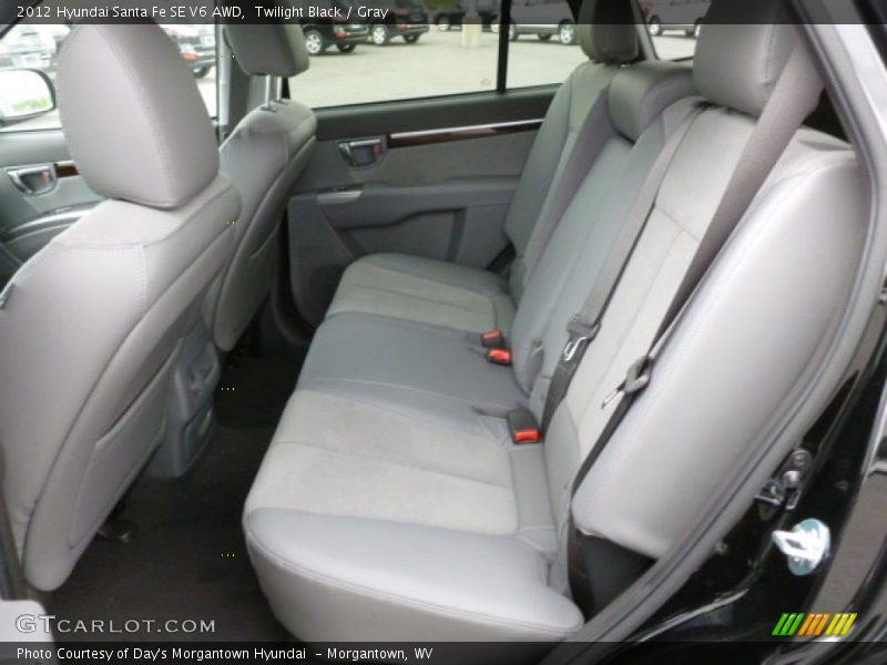 Twilight Black / Gray 2012 Hyundai Santa Fe SE V6 AWD