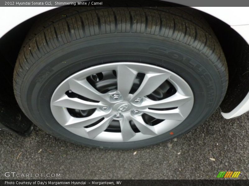 Shimmering White / Camel 2012 Hyundai Sonata GLS