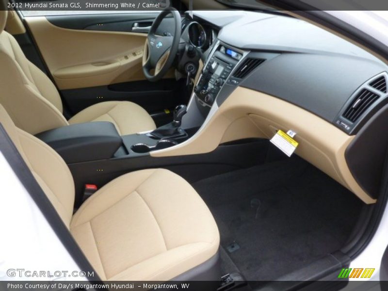 Shimmering White / Camel 2012 Hyundai Sonata GLS