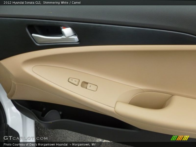 Shimmering White / Camel 2012 Hyundai Sonata GLS
