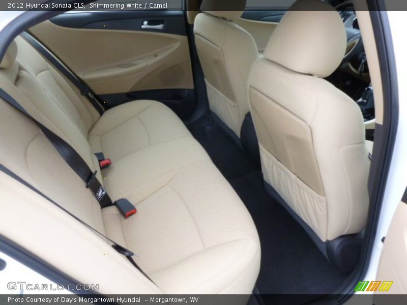 Shimmering White / Camel 2012 Hyundai Sonata GLS