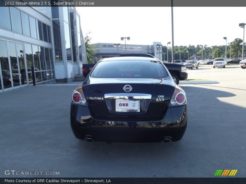 Super Black / Charcoal 2012 Nissan Altima 2.5 S
