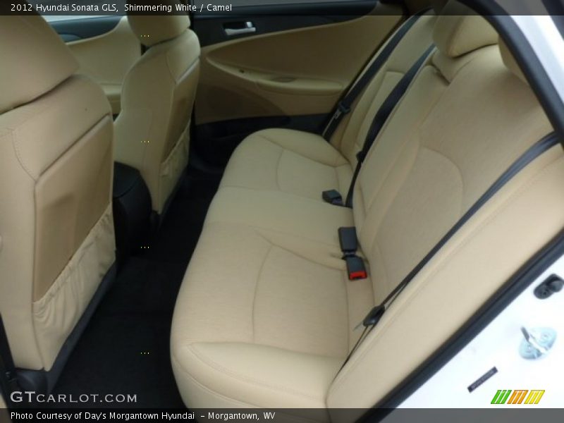 Shimmering White / Camel 2012 Hyundai Sonata GLS