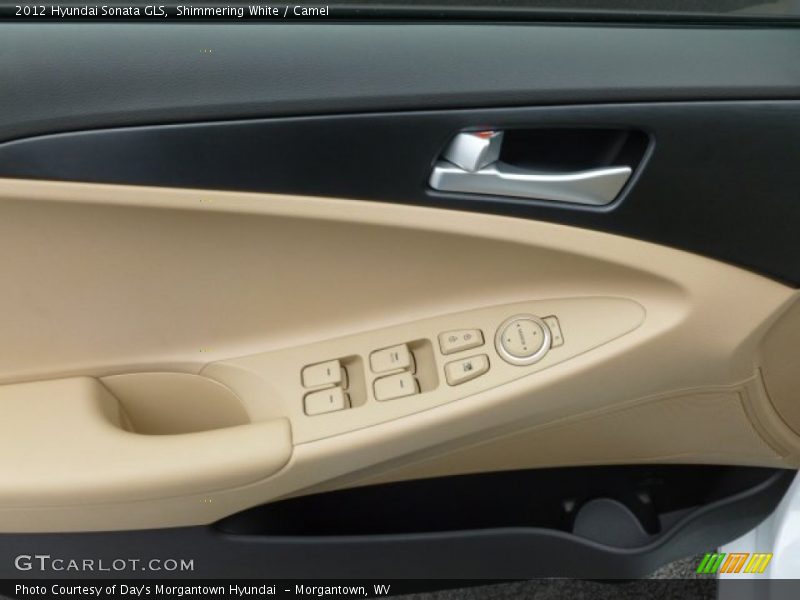 Shimmering White / Camel 2012 Hyundai Sonata GLS