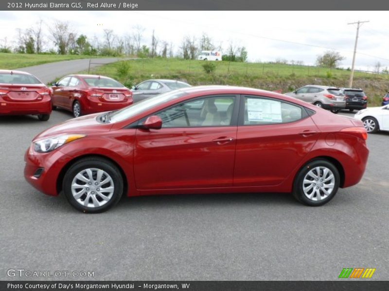 Red Allure / Beige 2012 Hyundai Elantra GLS