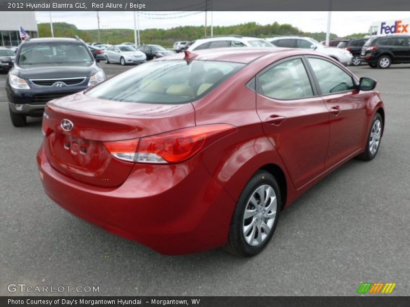 Red Allure / Beige 2012 Hyundai Elantra GLS