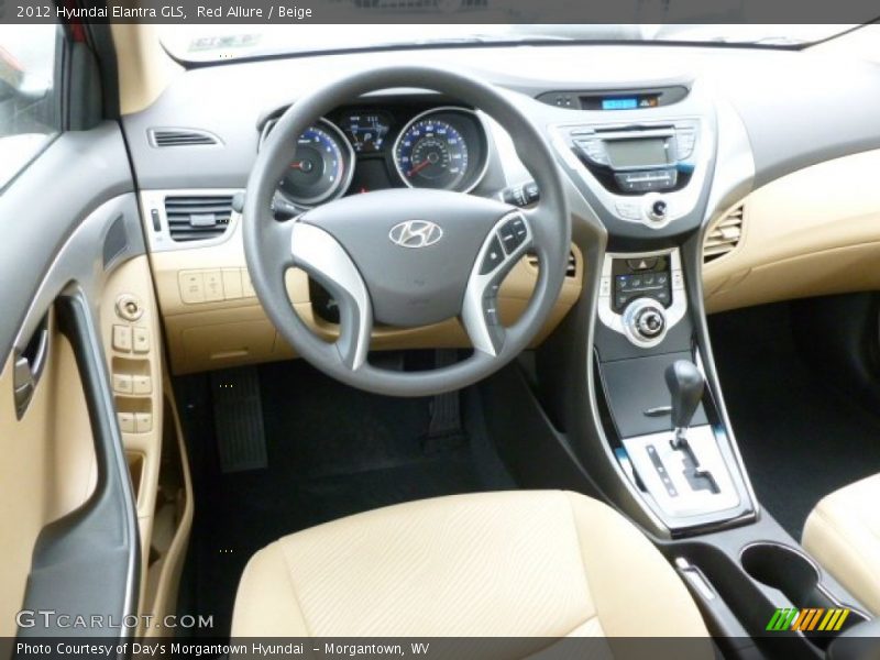 Red Allure / Beige 2012 Hyundai Elantra GLS