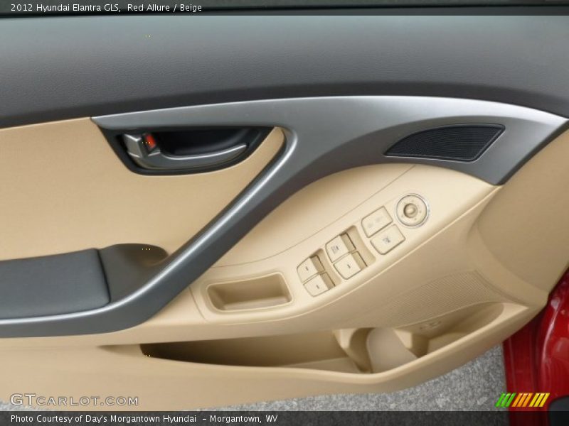 Red Allure / Beige 2012 Hyundai Elantra GLS