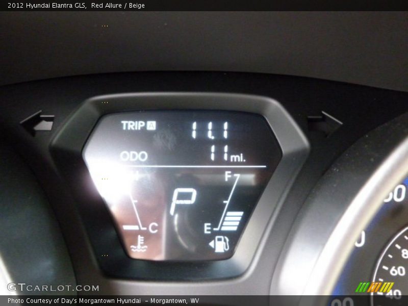 Red Allure / Beige 2012 Hyundai Elantra GLS