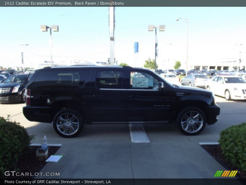 Black Raven / Ebony/Ebony 2012 Cadillac Escalade ESV Premium