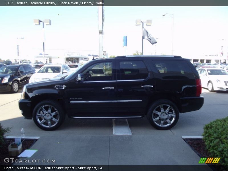 Black Raven / Ebony/Ebony 2012 Cadillac Escalade Luxury