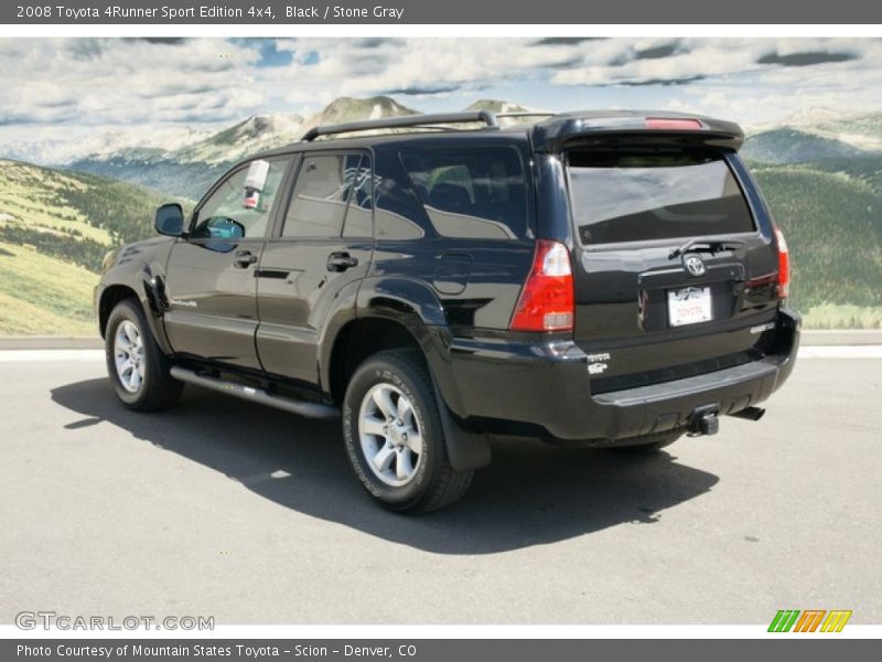 Black / Stone Gray 2008 Toyota 4Runner Sport Edition 4x4