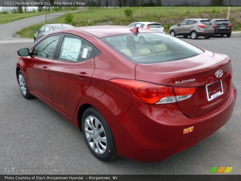 Red Allure / Beige 2012 Hyundai Elantra GLS