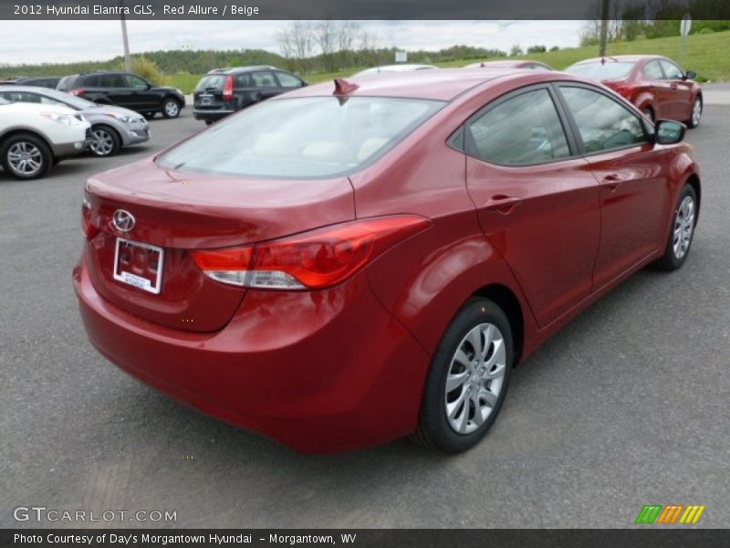 Red Allure / Beige 2012 Hyundai Elantra GLS