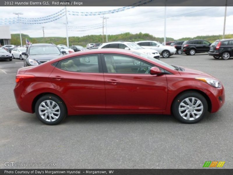 Red Allure / Beige 2012 Hyundai Elantra GLS
