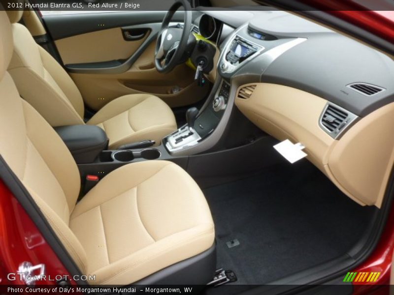 Red Allure / Beige 2012 Hyundai Elantra GLS