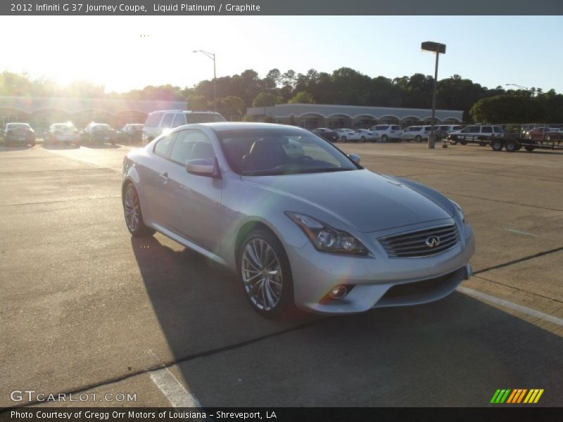 Liquid Platinum / Graphite 2012 Infiniti G 37 Journey Coupe