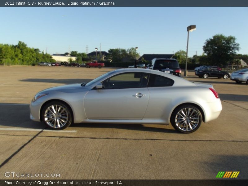 Liquid Platinum / Graphite 2012 Infiniti G 37 Journey Coupe