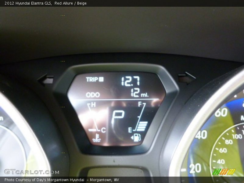 Red Allure / Beige 2012 Hyundai Elantra GLS