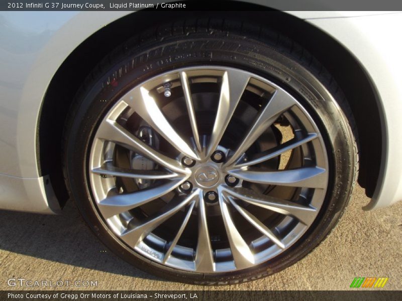 Liquid Platinum / Graphite 2012 Infiniti G 37 Journey Coupe