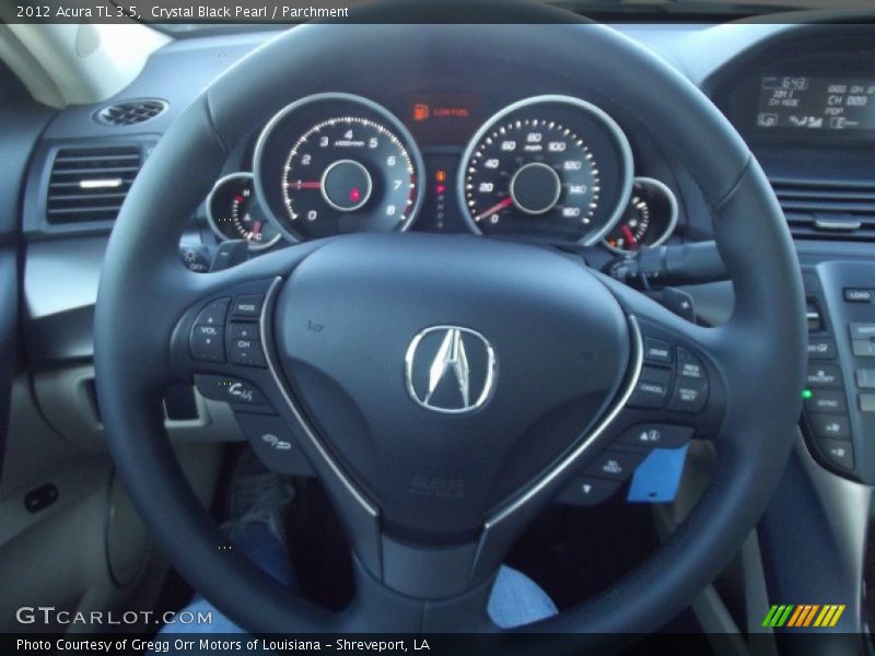 Crystal Black Pearl / Parchment 2012 Acura TL 3.5