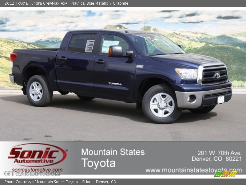 Nautical Blue Metallic / Graphite 2012 Toyota Tundra CrewMax 4x4