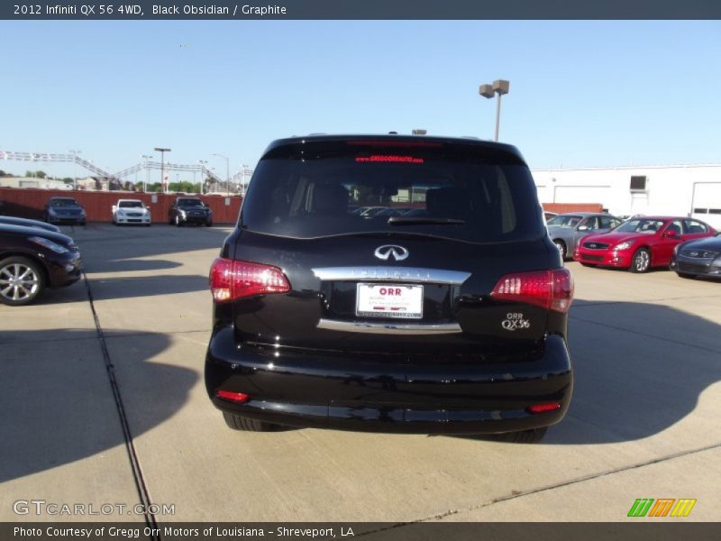 Black Obsidian / Graphite 2012 Infiniti QX 56 4WD