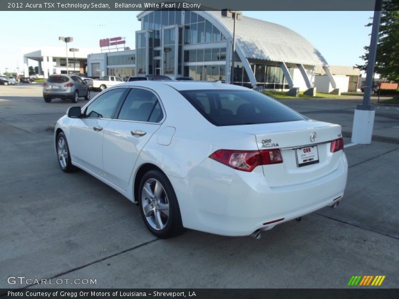 Bellanova White Pearl / Ebony 2012 Acura TSX Technology Sedan