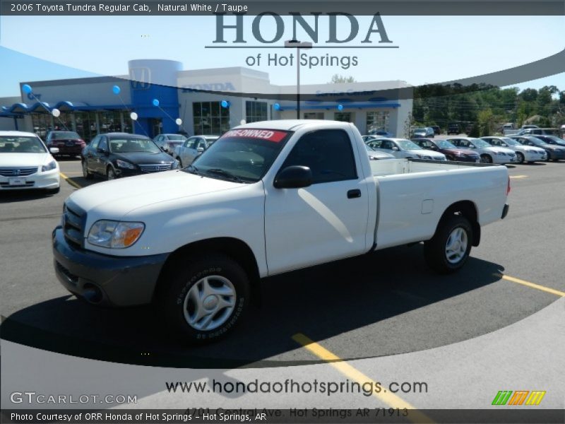 Natural White / Taupe 2006 Toyota Tundra Regular Cab