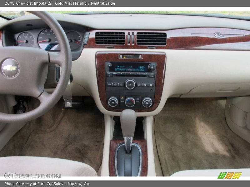 Gold Mist Metallic / Neutral Beige 2008 Chevrolet Impala LS