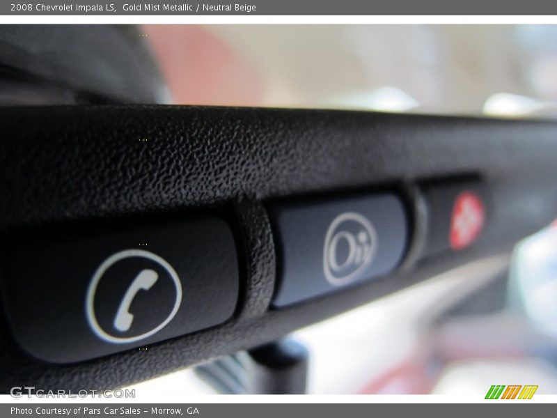 Gold Mist Metallic / Neutral Beige 2008 Chevrolet Impala LS