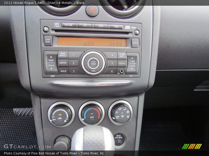 Silver Ice Metallic / Black 2011 Nissan Rogue S AWD