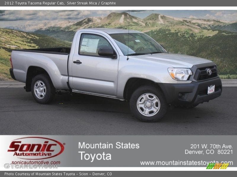 Silver Streak Mica / Graphite 2012 Toyota Tacoma Regular Cab