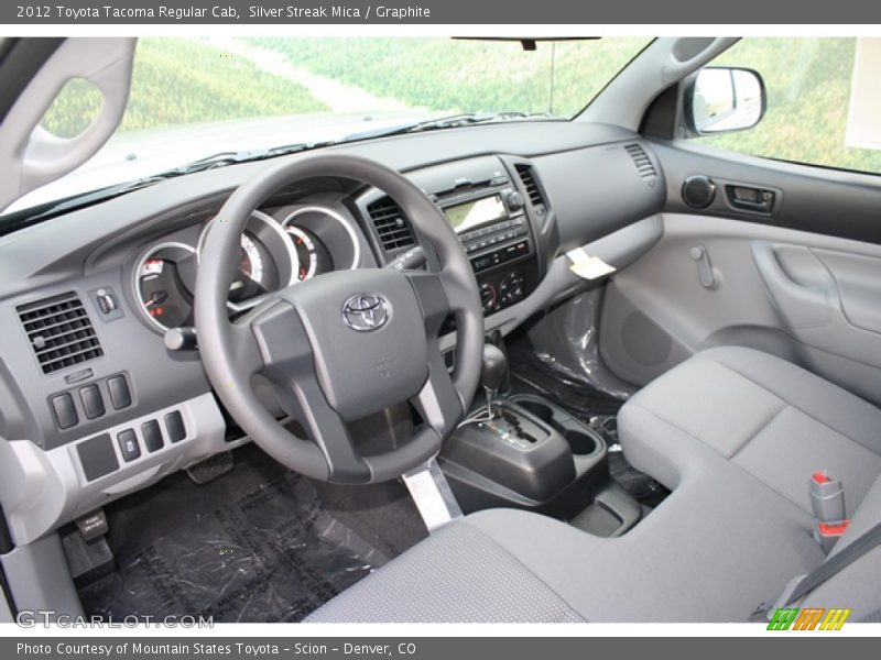 Silver Streak Mica / Graphite 2012 Toyota Tacoma Regular Cab