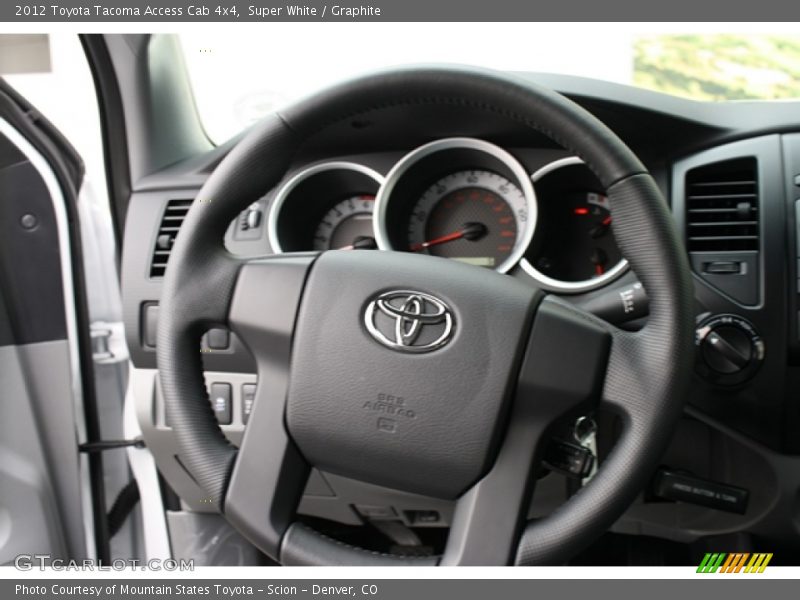 Super White / Graphite 2012 Toyota Tacoma Access Cab 4x4