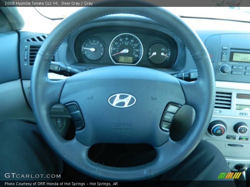 Steel Gray / Gray 2008 Hyundai Sonata GLS V6
